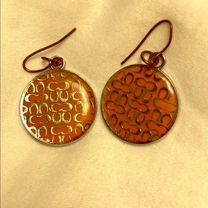 Authentic Coach Dangle Earrings